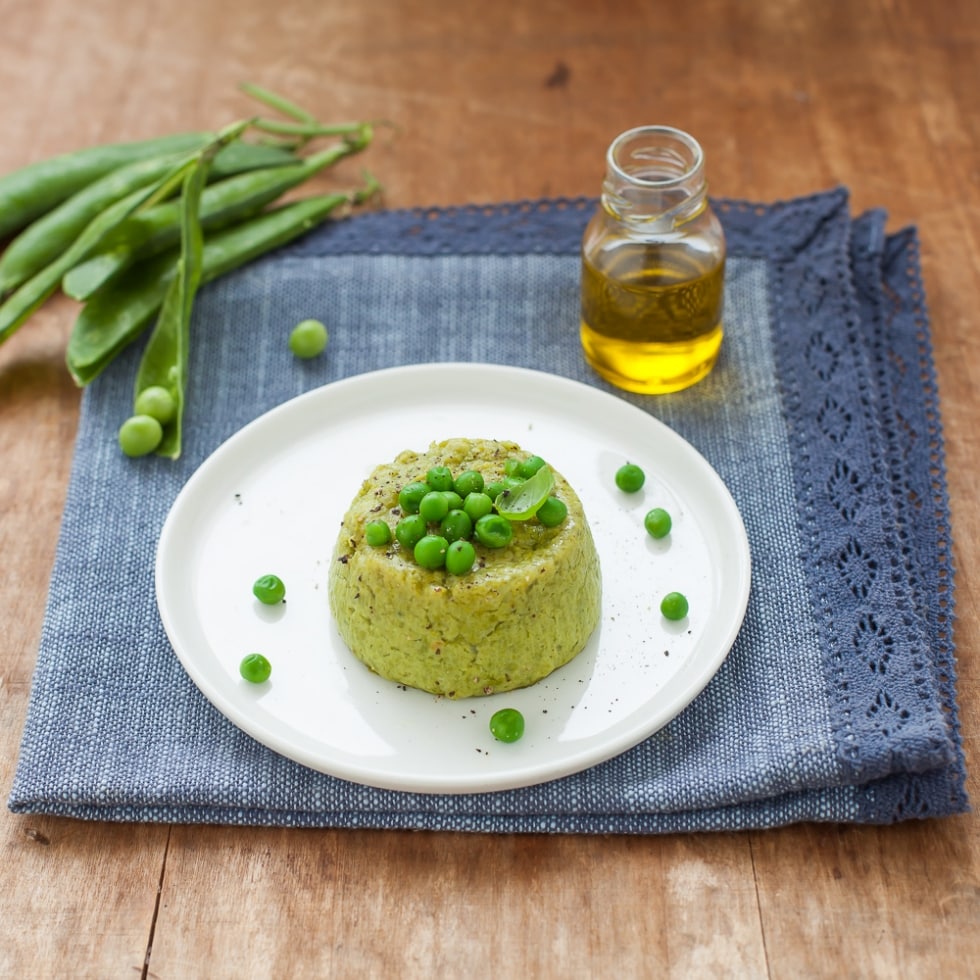 Flan di piselli in pentola a pressione ricetta