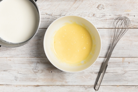 Preparazione Vanilla pudding - Fase 2 Preparazione Vanilla pudding - Fase 2