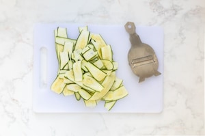 Preparazione Carpaccio di zucchine - Fase 1