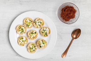 Preparazione Cestini di piadina ripieni - Fase 3