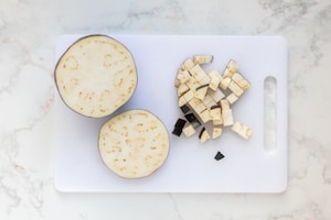 Preparazione Melanzane a funghetto - Fase 1