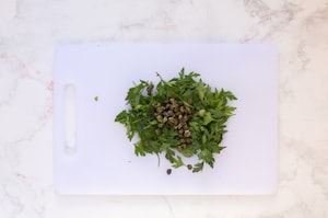 Preparazione Pomodorini con pane croccante - Fase 1