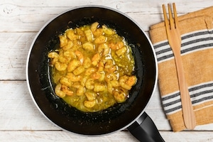 Preparazione Riso basmati con verdure e gamberi - Fase 3