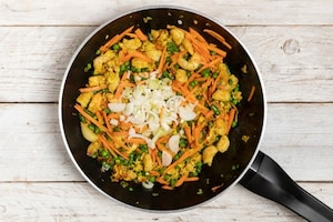 Preparazione Riso basmati con verdure e gamberi - Fase 5