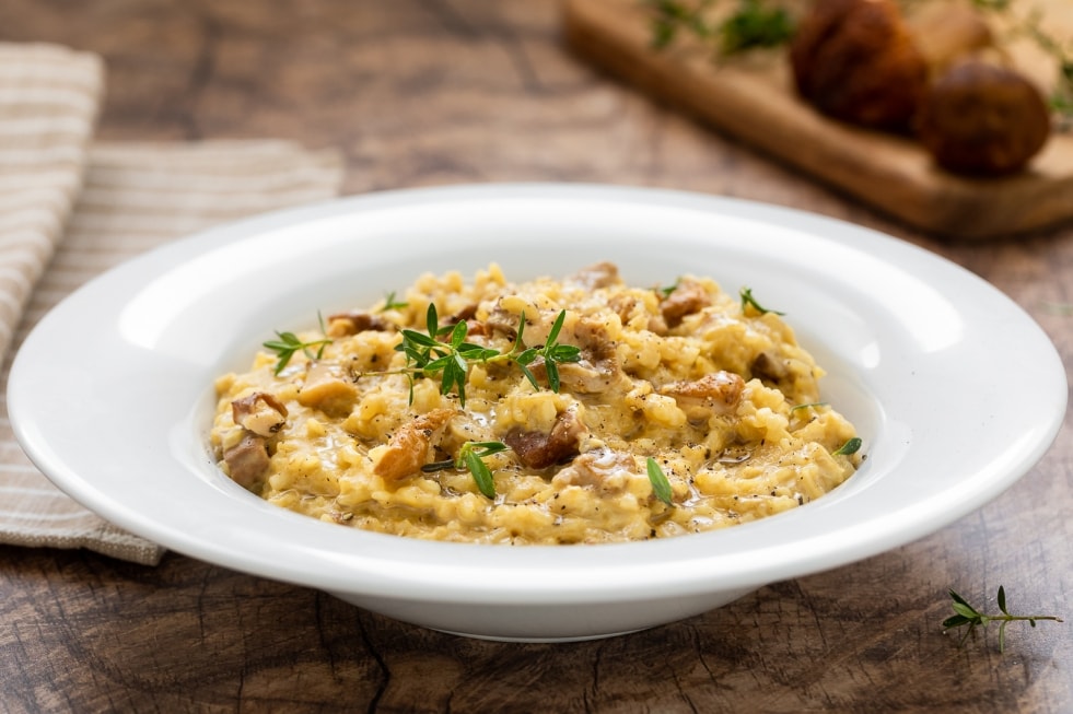 Risotto ai funghi con il Bimby ricetta