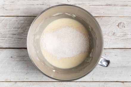 Preparazione Banana bread al cioccolato - Fase 2 Preparazione Banana bread al cioccolato - Fase 2