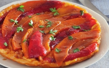 Tatin di zucca e peperoni allo zenzero