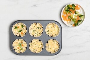 Preparazione Frittatine nelle tortillas - Fase 3