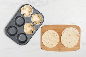 Preparazione Frittatine nelle tortillas - Fase 2