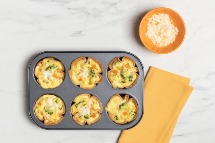 Preparazione Frittatine nelle tortillas - Fase 4 Preparazione Frittatine nelle tortillas - Fase 4