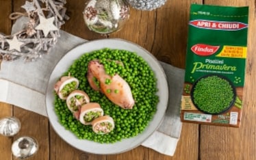 Calamari ripieni con pisellini