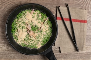 Preparazione Calamari ripieni con pisellini - Fase 2