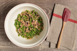 Preparazione Calamari ripieni con pisellini - Fase 2
