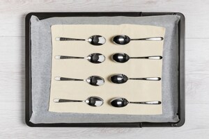 Preparazione Cucchiaini di sfoglia alla crema di ceci e salmone - Fase 1