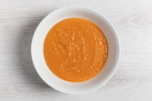 Preparazione Fiori di merluzzo su crema di lenticchie e peperoni cruschi - Fase 3