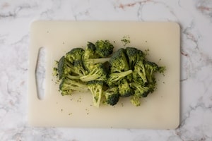 Preparazione Gamberi e calamari con verdure al forno - Fase 1