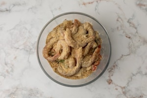 Preparazione Gamberi e calamari con verdure al forno - Fase 3