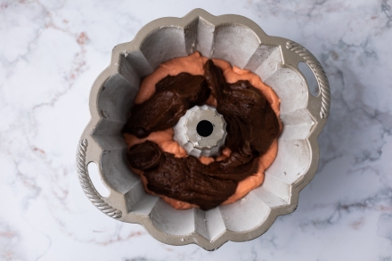 Preparazione Neapolitan bundt cake - Fase 3 Preparazione Neapolitan bundt cake - Fase 3