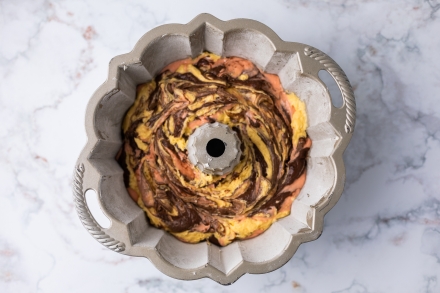 Preparazione Neapolitan bundt cake - Fase 4 Preparazione Neapolitan bundt cake - Fase 4