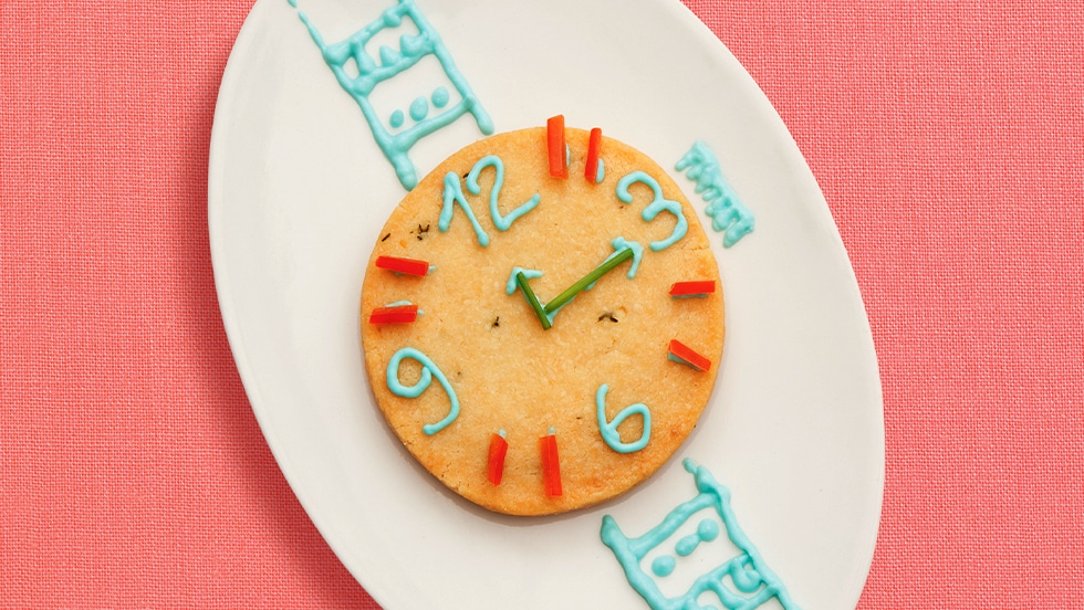 Biscottoni orologio al timo e parmigiano ricetta