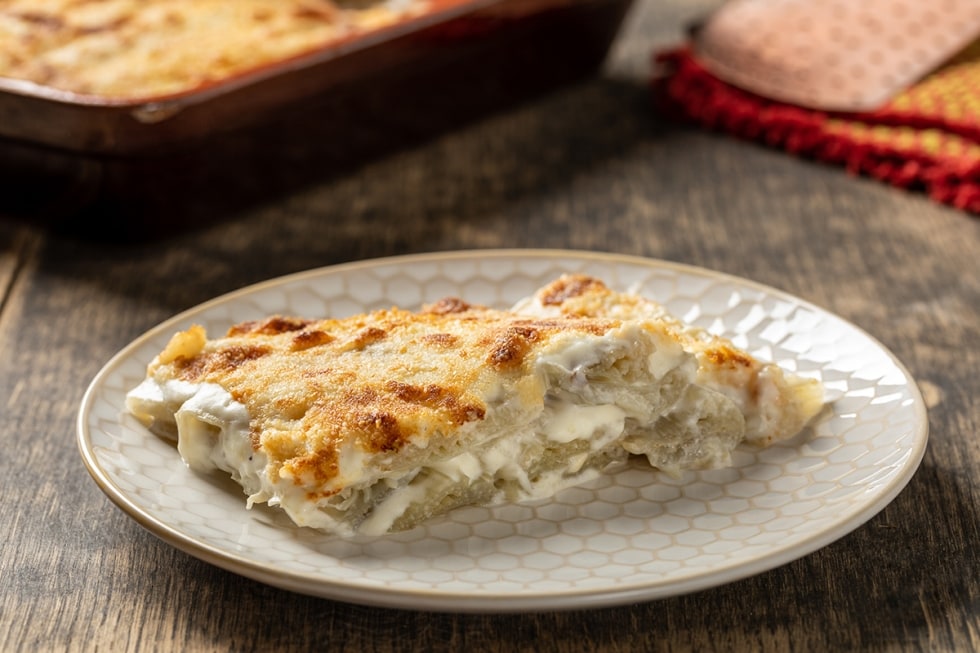 Cardi gratinati con besciamella ricetta