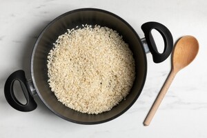 Preparazione Risotto ai carciofi con fontina e noci - Fase 2