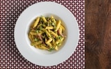 Pasta zucchine e speck