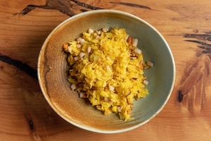 Preparazione Riso d'oro con zafferano, capesante e salsa XO - Fase 2