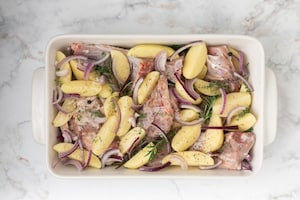 Preparazione Agnello al forno con patate - Fase 1