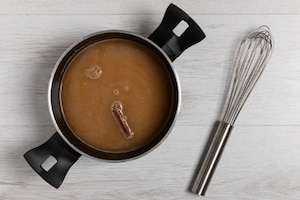 Preparazione Champurrado (cioccolata calda messicana) - Fase 2