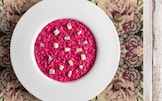Risotto alla barbabietola e gorgonzola