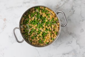 Preparazione Pasta e piselli - Fase 2