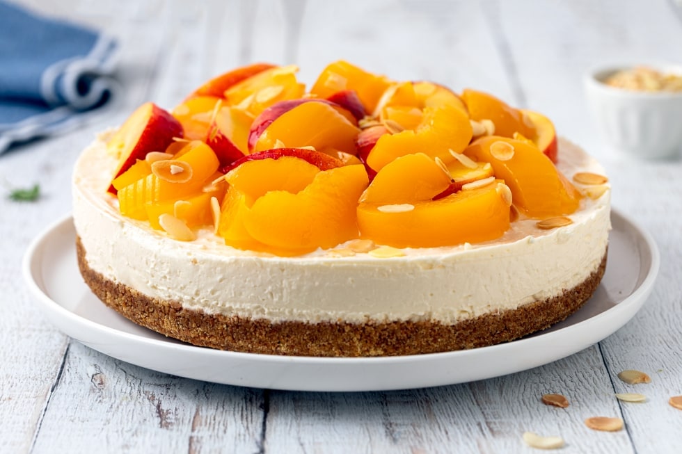 Cheesecake alle pesche ricetta