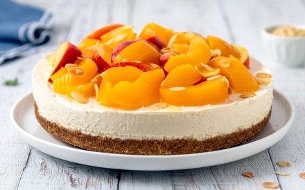 Cheesecake alle pesche
