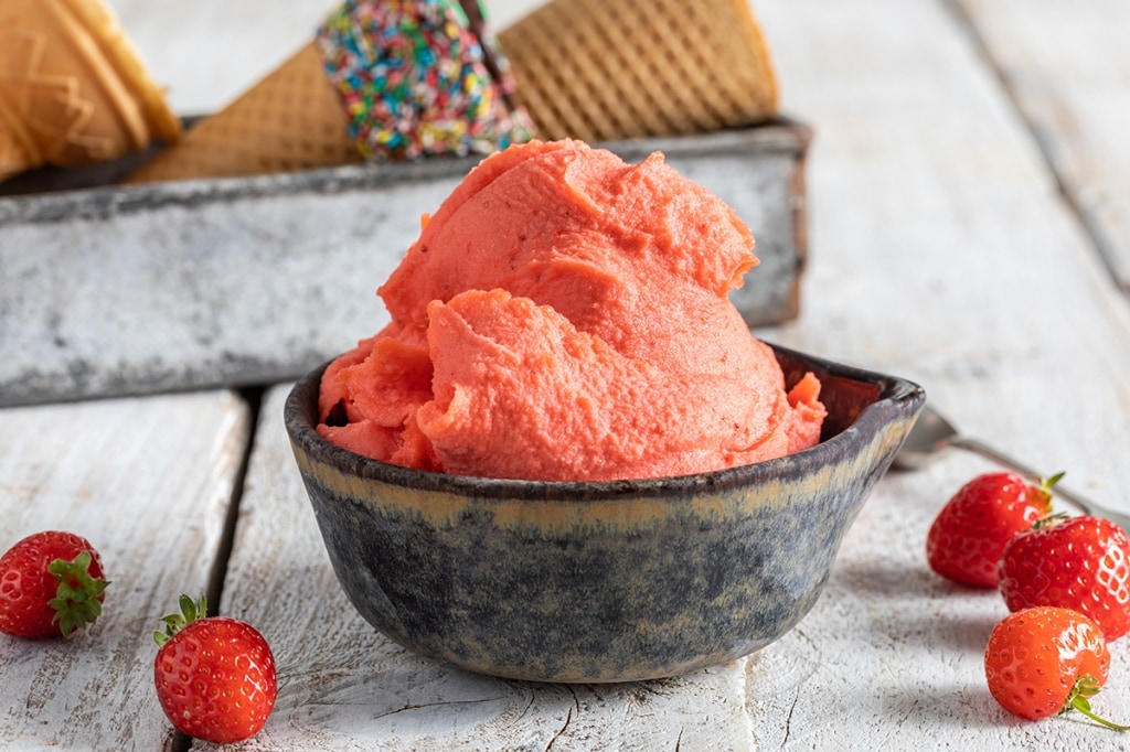Ricetta Sorbetto alla fragola Cucchiaio d'Argento