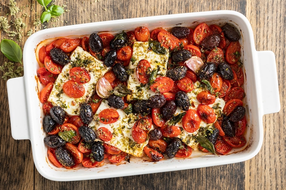 Feta al forno ricetta