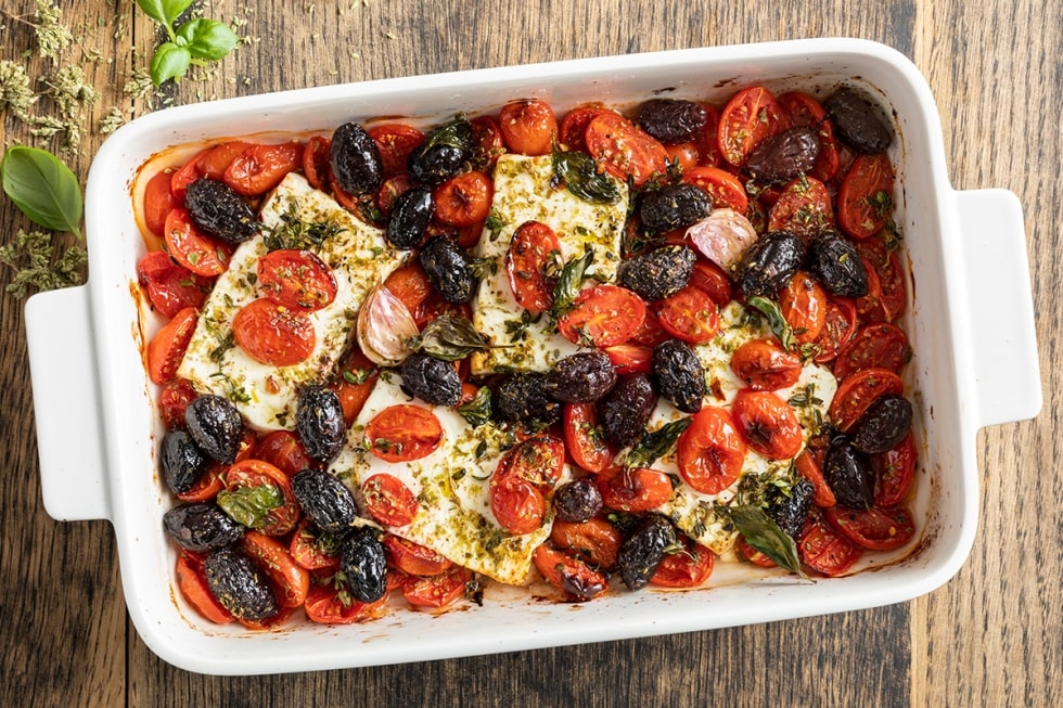 Feta al forno ricetta