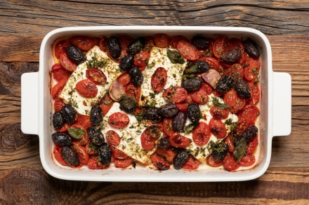 Preparazione Feta al forno - Fase 3 Preparazione Feta al forno - Fase 3