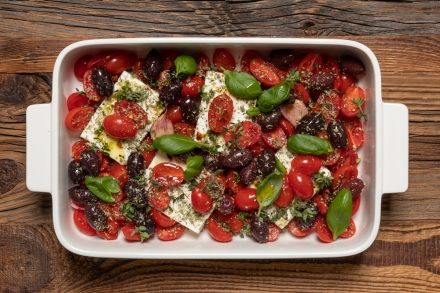 Preparazione Feta al forno - Fase 2 Preparazione Feta al forno - Fase 2
