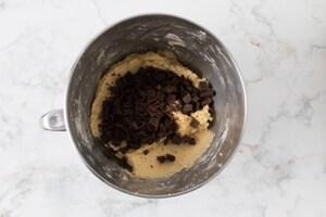 Preparazione Giant chocolate chip cookies  - Fase 3