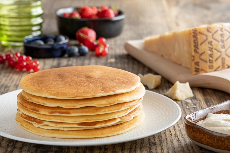 Pancake salati al Grana Padano DOP ricetta