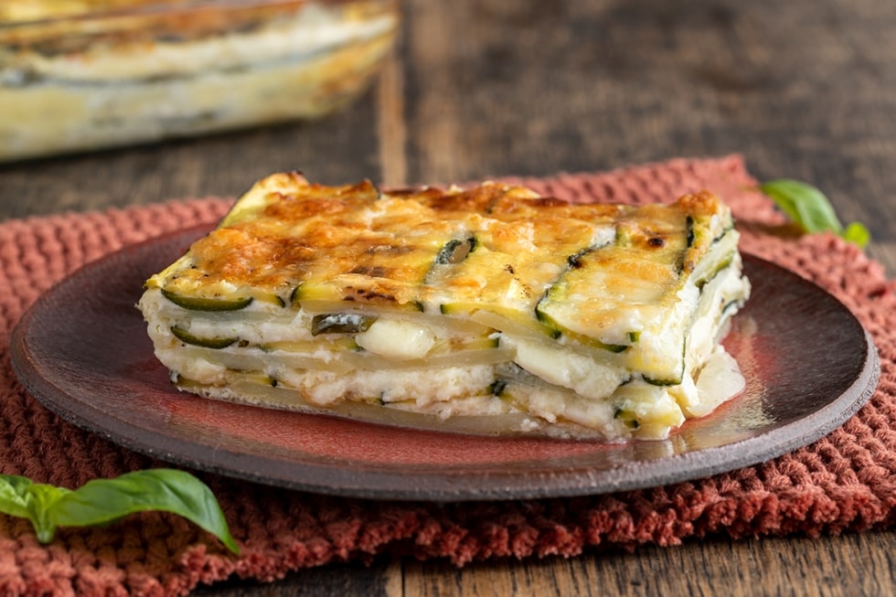 Parmigiana di zucchine e patate  ricetta