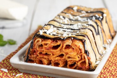 Timballo di pasta alla Norma