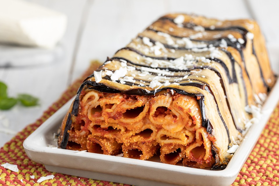 Timballo di pasta alla Norma Timballo di pasta alla Norma
