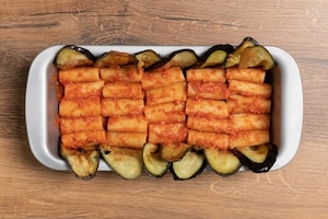 Preparazione Timballo di pasta alla Norma - Fase 3