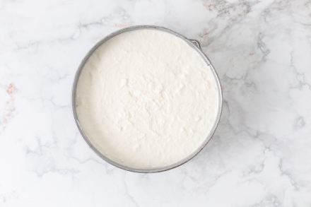 Preparazione Torta fredda allo yogurt - Fase 3 Preparazione Torta fredda allo yogurt - Fase 3