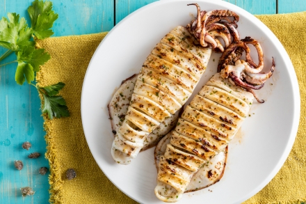 Preparazione Calamari alla griglia - Fase 4 Preparazione Calamari alla griglia - Fase 4