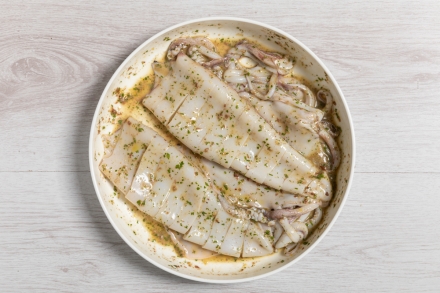 Preparazione Calamari alla griglia - Fase 3 Preparazione Calamari alla griglia - Fase 3