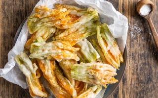 Fiori di zucca fritti in tempura