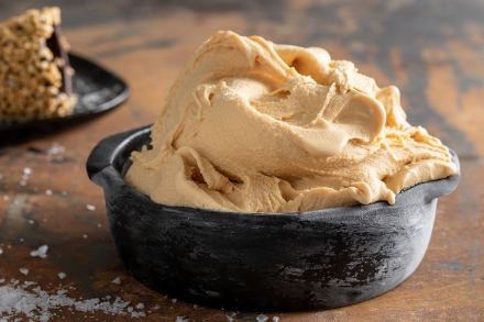 Preparazione Gelato al caramello salato - Fase 4 Preparazione Gelato al caramello salato - Fase 4